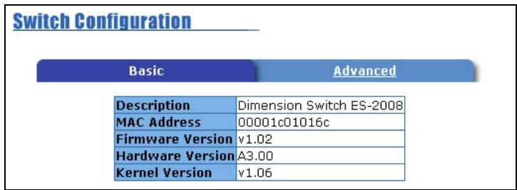 ZYXEL ES-2008 - General Switch Information - 1