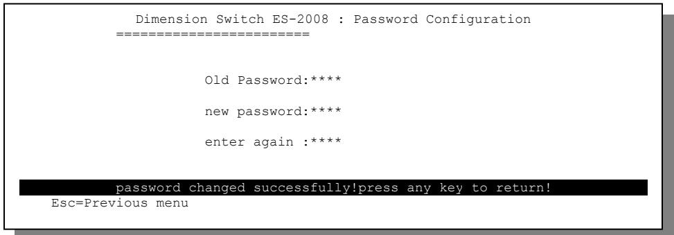 ZYXEL ES-2008 - Changing the System Password - 1