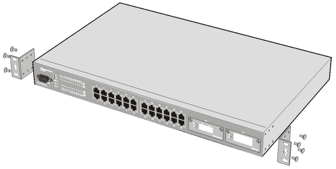 ZYXEL ES-3024 - Rack-Mounted Installation - 1