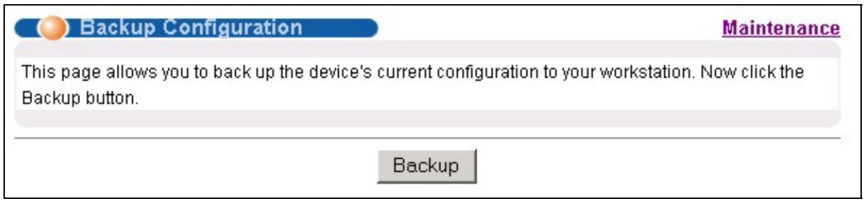 ZYXEL ES-3024 - 20.4Backing Up a Configuration File - 1