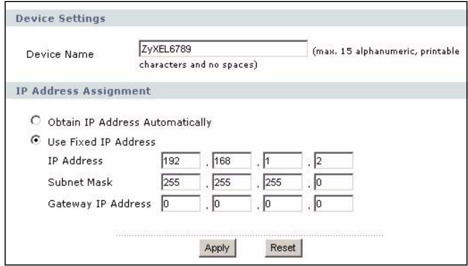 ZYXEL G-570S - System Settings - 1