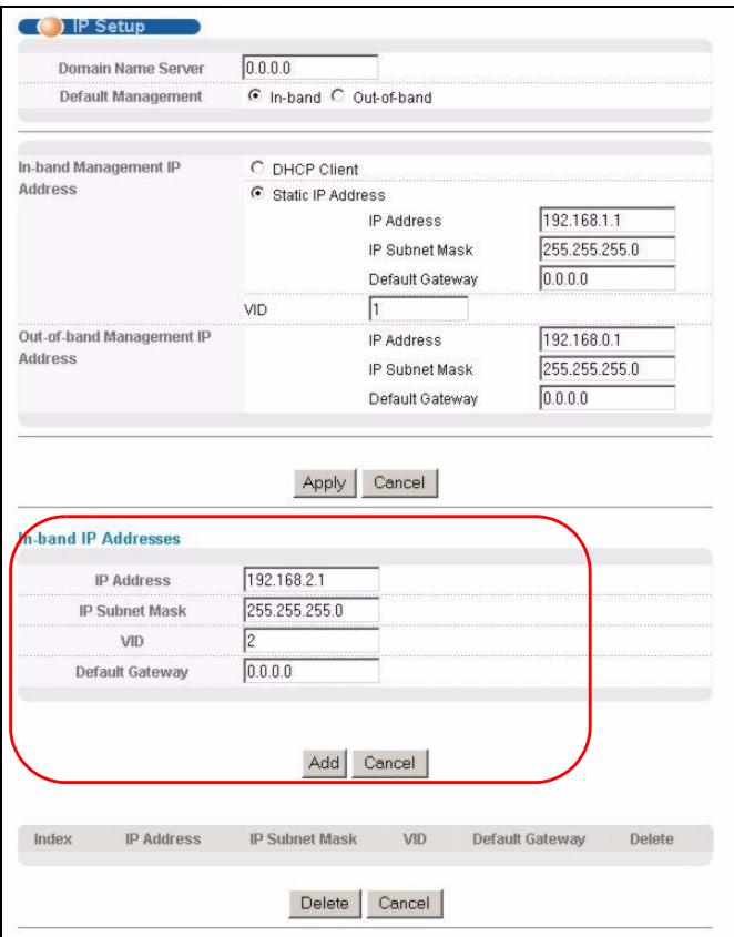 ZYXEL MGS-3712F - Configuring Switch Management IP Address - 2