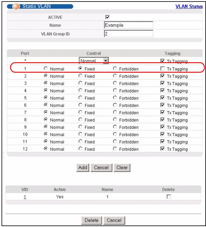ZYXEL MGS-3712F - Creating a VLAN - 3
