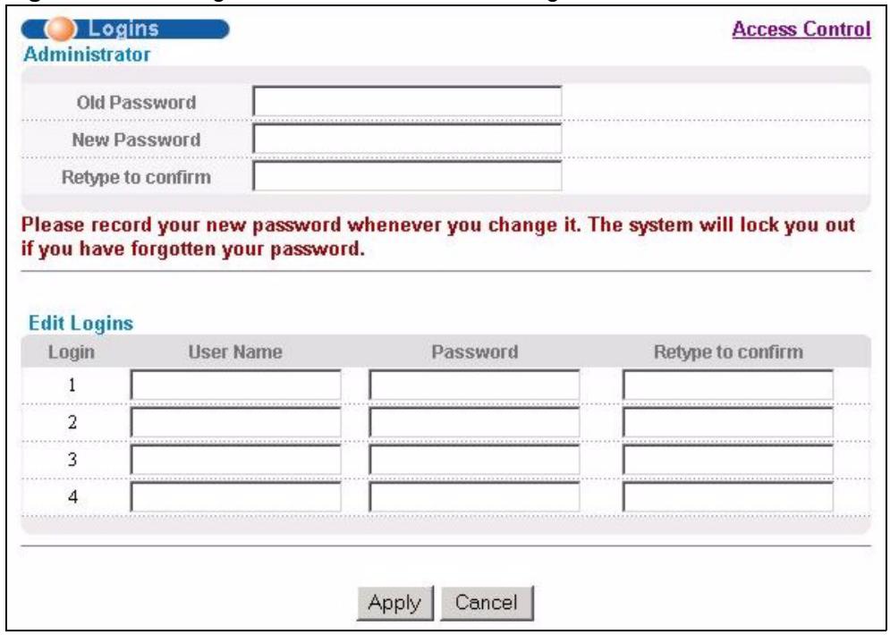 ZYXEL MGS-3712F - Setting Up Login Accounts - 2