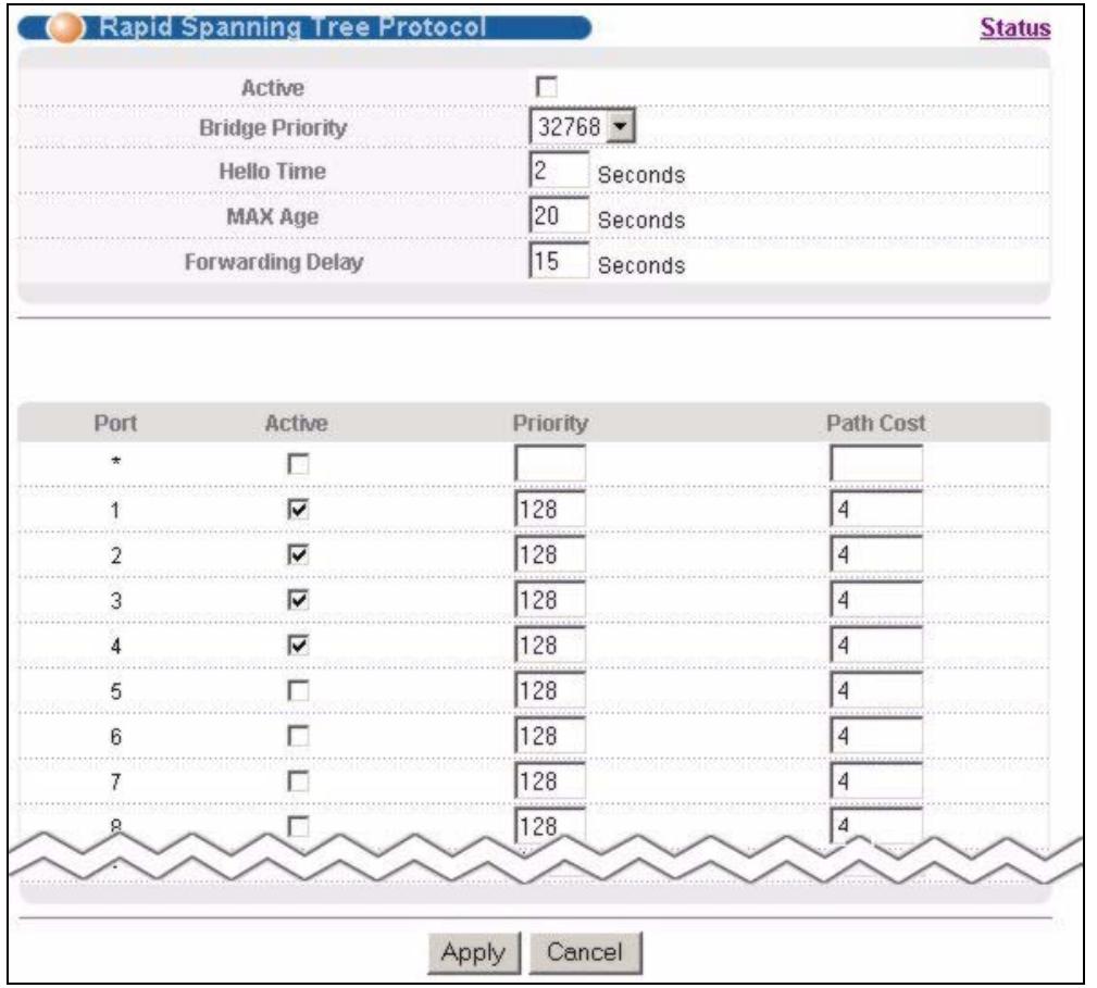 ZYXEL MGS-3712F - Configure Rapid Spanning Tree Protocol - 1