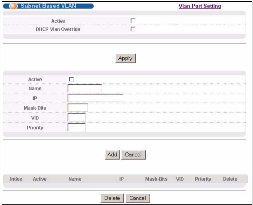 ZYXEL MGS-3712F - Configuring Subnet Based VLAN - 2