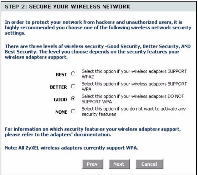 ZYXEL NBG-415 - Wireless Security Setup Wizard - 3