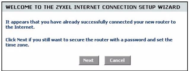 ZYXEL NBG-415 - Internet Connection Setup Wizard - 2