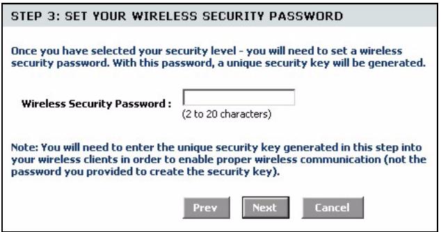 ZYXEL NBG-415 - Wireless Security Setup Wizard - 4