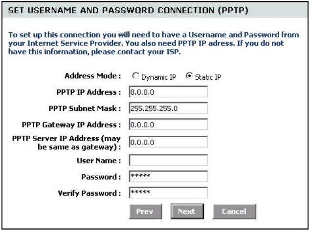 ZYXEL NBG-415 - Internet Connection Setup Wizard - 9