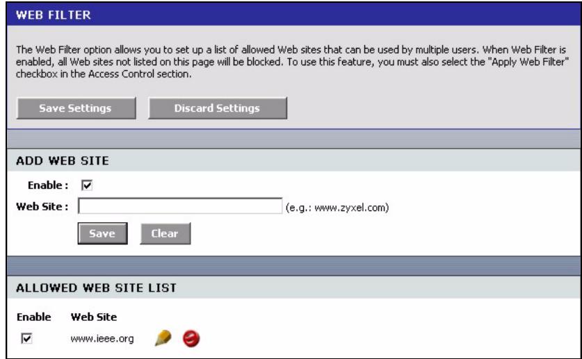 ZYXEL NBG-415 - Web Filter - 1