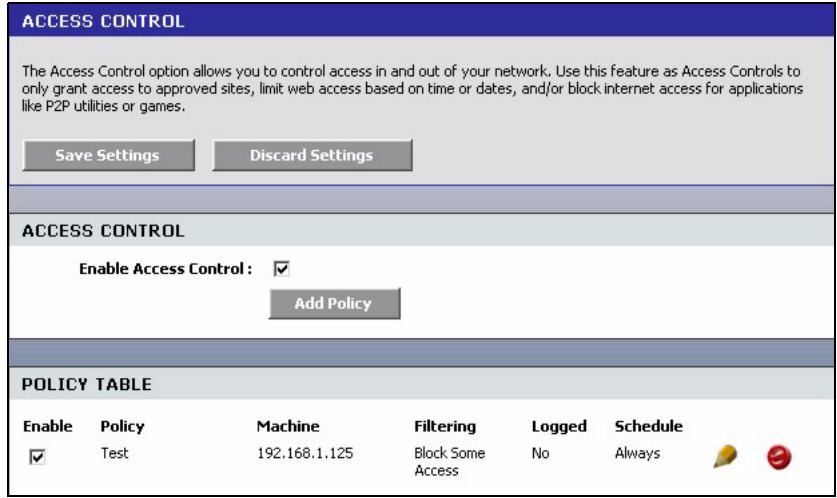 ZYXEL NBG-415 - Access Control - 11