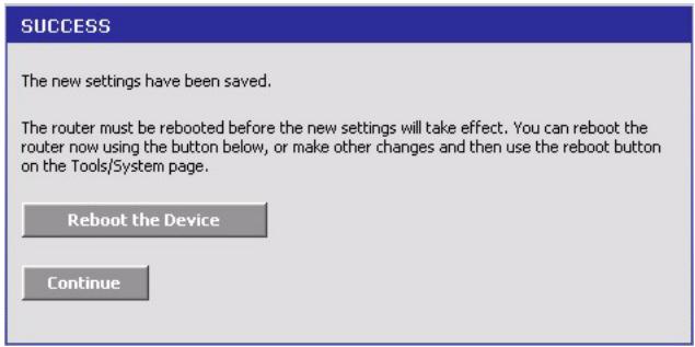ZYXEL NBG-415 - Saving Configuration Changes - 1