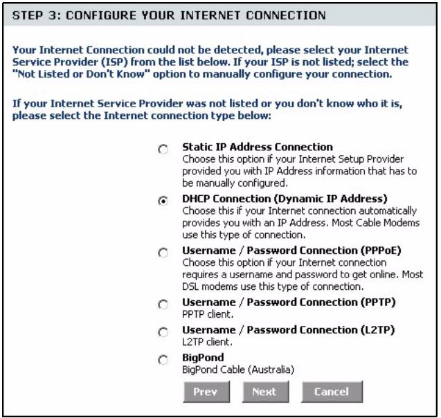 ZYXEL NBG-415 - Internet Connection Setup Wizard - 5