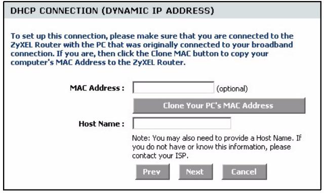 ZYXEL NBG-415 - Internet Connection Setup Wizard - 7