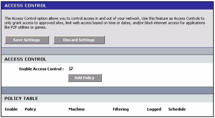 ZYXEL NBG-415 - Access Control - 1