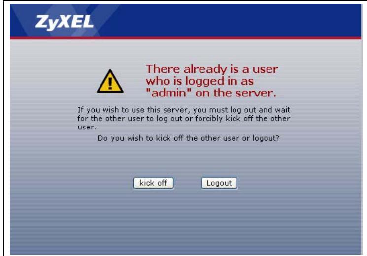 ZYXEL NSA-2400-1T - Login - 2