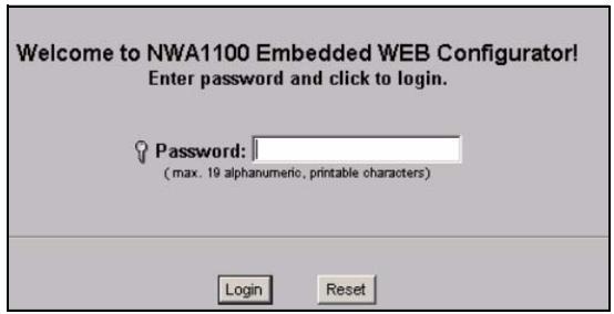 ZYXEL NWA-1100 - Anmelden beim Web-Konfigurator - 3