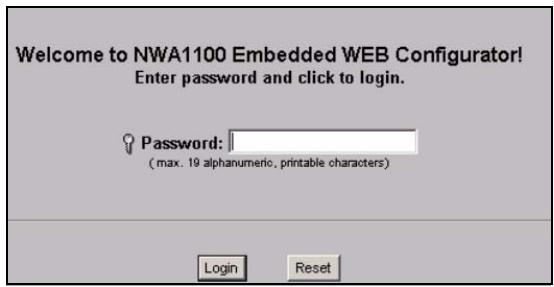 ZYXEL NWA-1100 - 登录到Web配置程序 - 3