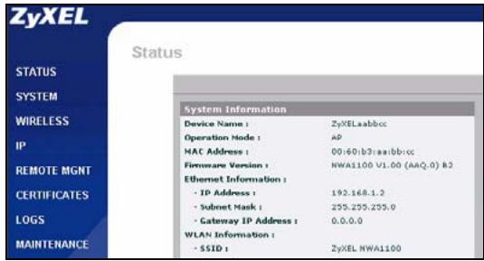 ZYXEL NWA-1100 - Eseguire il login nella strumento di configurazione Web - 6