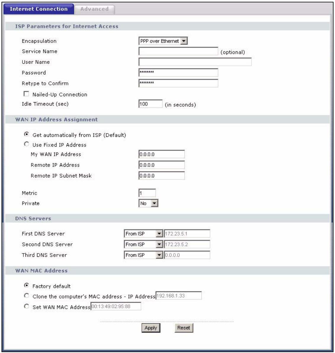 ZYXEL P-334U - PPPoE Encapsulation - 1