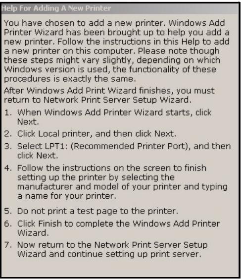 ZYXEL P-334U - Adding a New Printer - 1