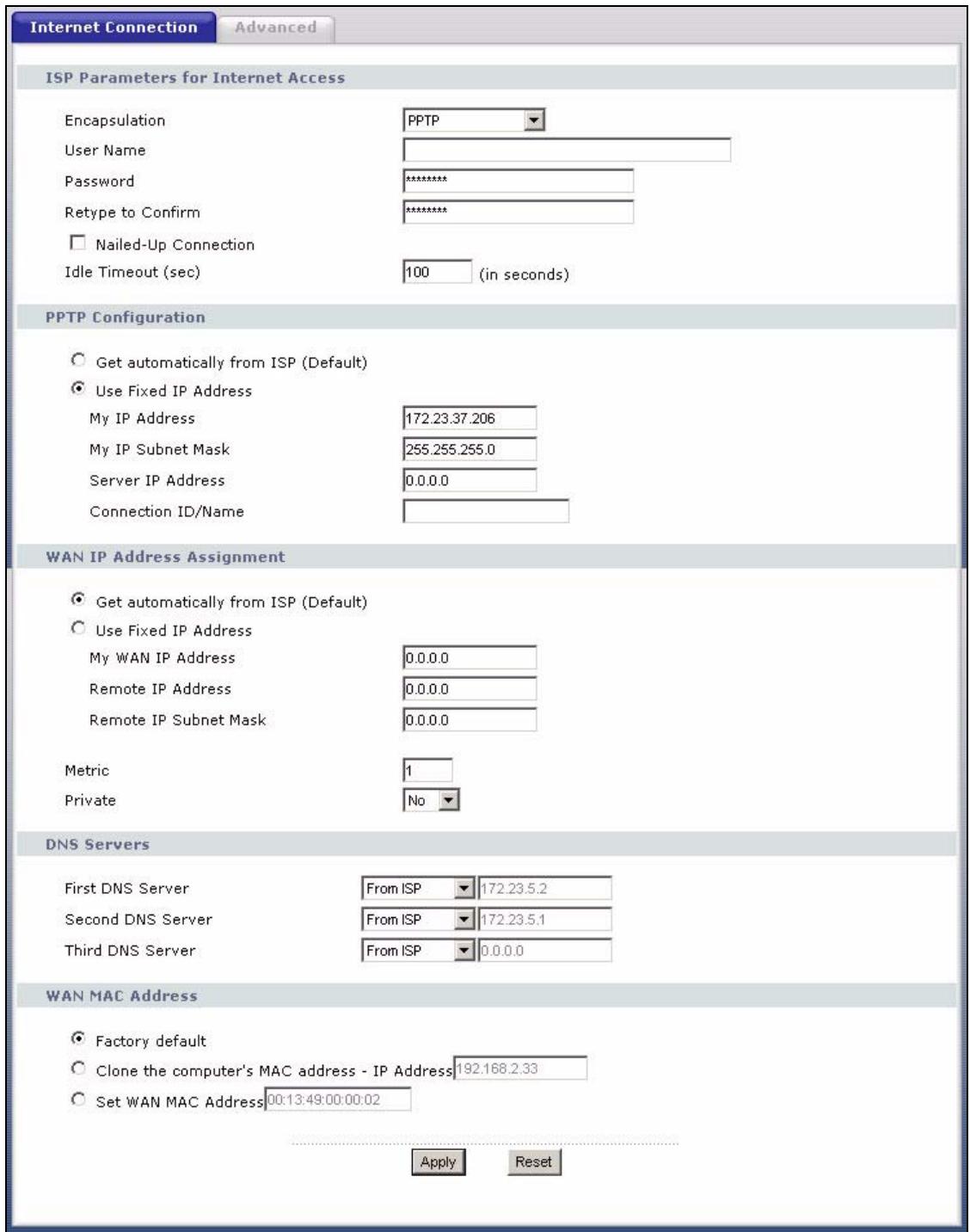 ZYXEL P-334U - PPTP Encapsulation - 1
