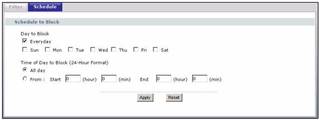 ZYXEL P-334U - Schedule - 1