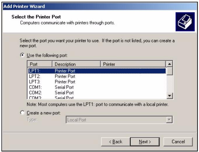 ZYXEL P-334U - Select Local printer and click Next. - 2