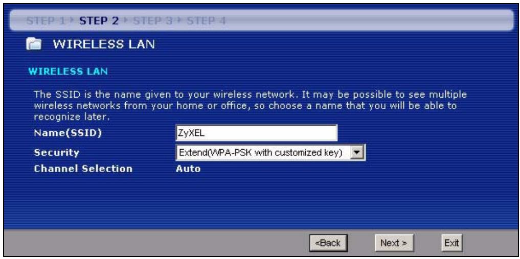 ZYXEL P-334U - Connection Wizard: STEP 2: Wireless LAN - 1