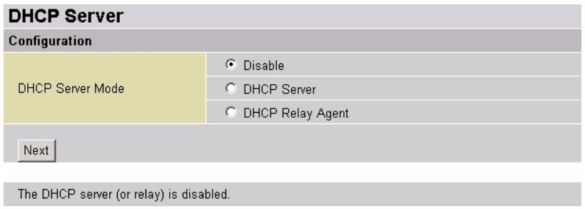 ZYXEL P-794M - DHCP Setup - 1