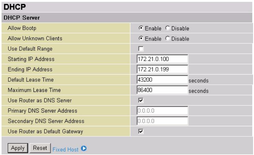 ZYXEL P-794M - DHCP Server Setup - 1