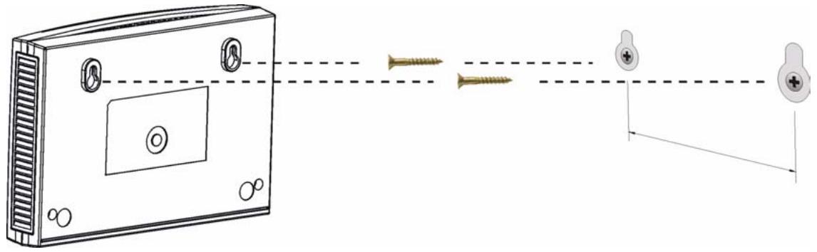 ZYXEL PLA-400 - Be careful to avoid damaging pipes or cables located inside the wall when drilling holes for the screws. - 1