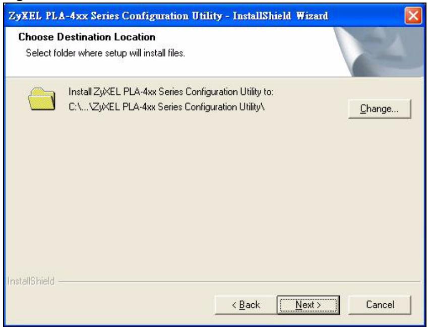 ZYXEL PLA-400 - Installing the Utility - 7
