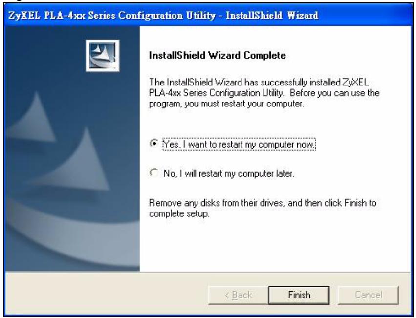 ZYXEL PLA-400 - Installing the Utility - 9