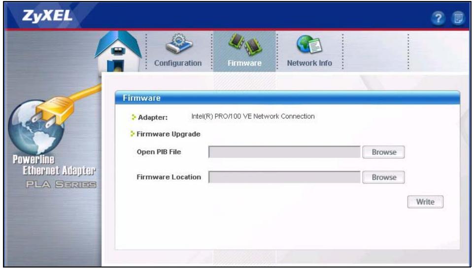 ZYXEL PLA-400 - Firmware Screen - 2