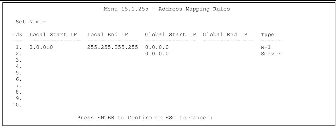 ZYXEL PRESTIGE 202H - NAT Setup - 1