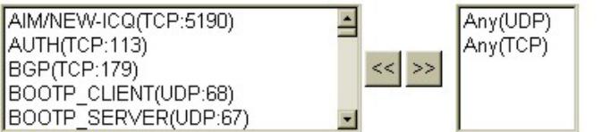 ZYXEL PRESTIGE 202H - Firewall-LAN to WAN-Edit Rule 3 - 1