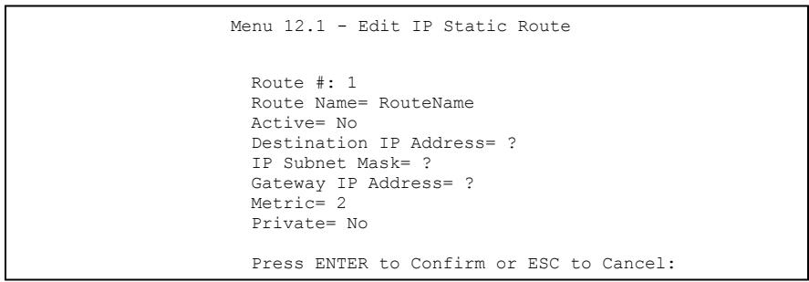 ZYXEL PRESTIGE 202H - Static Route Overview - 3