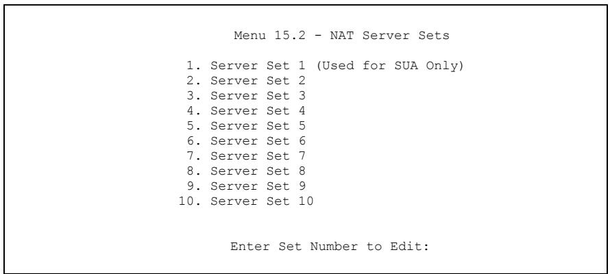 ZYXEL PRESTIGE 202H - Configuring a Server behind NAT - 1