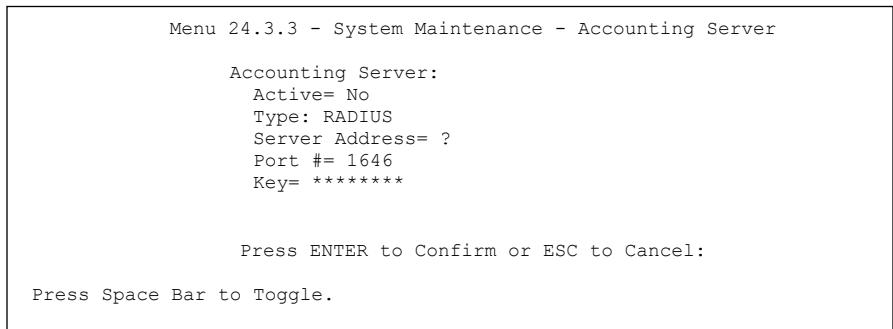ZYXEL PRESTIGE 202H - Accounting Server - 1