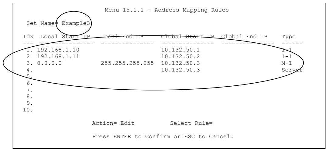 ZYXEL PRESTIGE 202H - Example 3: Multiple Public IP Addresses With Inside Servers - 4