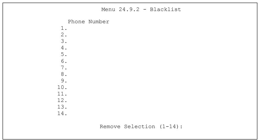 ZYXEL PRESTIGE 202H - Black List - 1