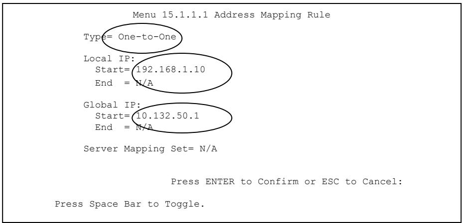 ZYXEL PRESTIGE 202H - Example 3: Multiple Public IP Addresses With Inside Servers - 3