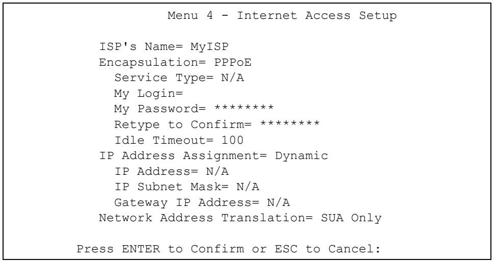 ZYXEL PRESTIGE 2302RL - Configuring the PPPoE Client - 1
