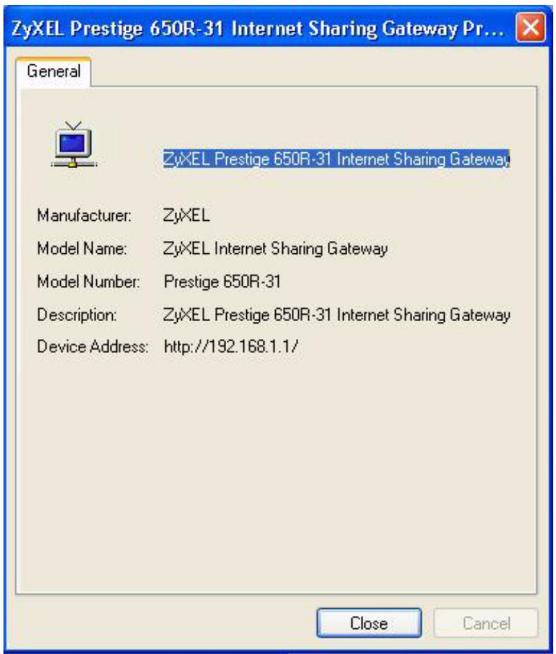 ZYXEL PRESTIGE 2302RL - Web Configurator Easy Access - 3