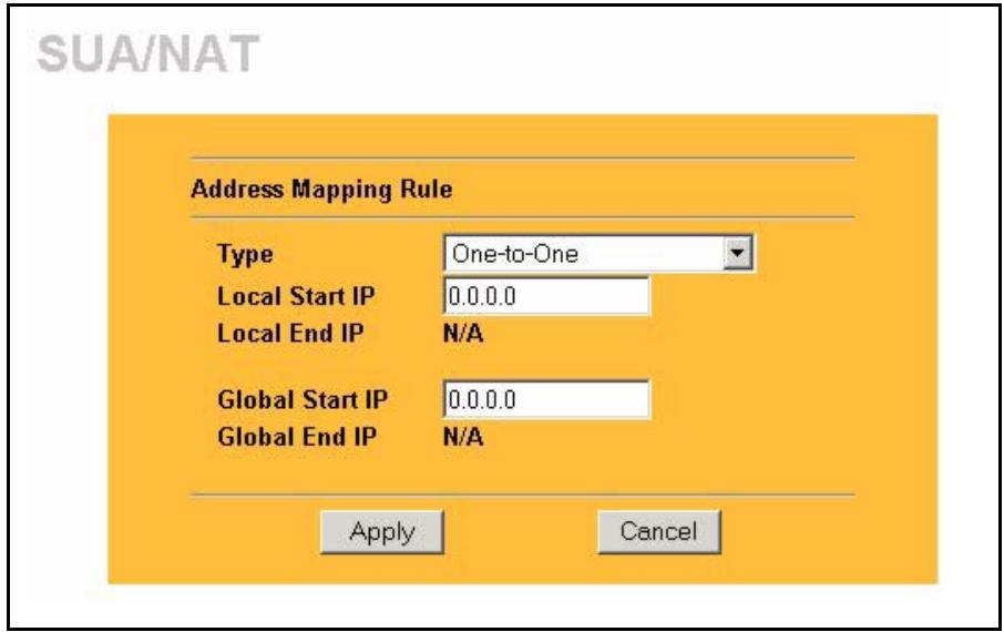 ZYXEL PRESTIGE 2302RL - Configuring Address Mapping - 1
