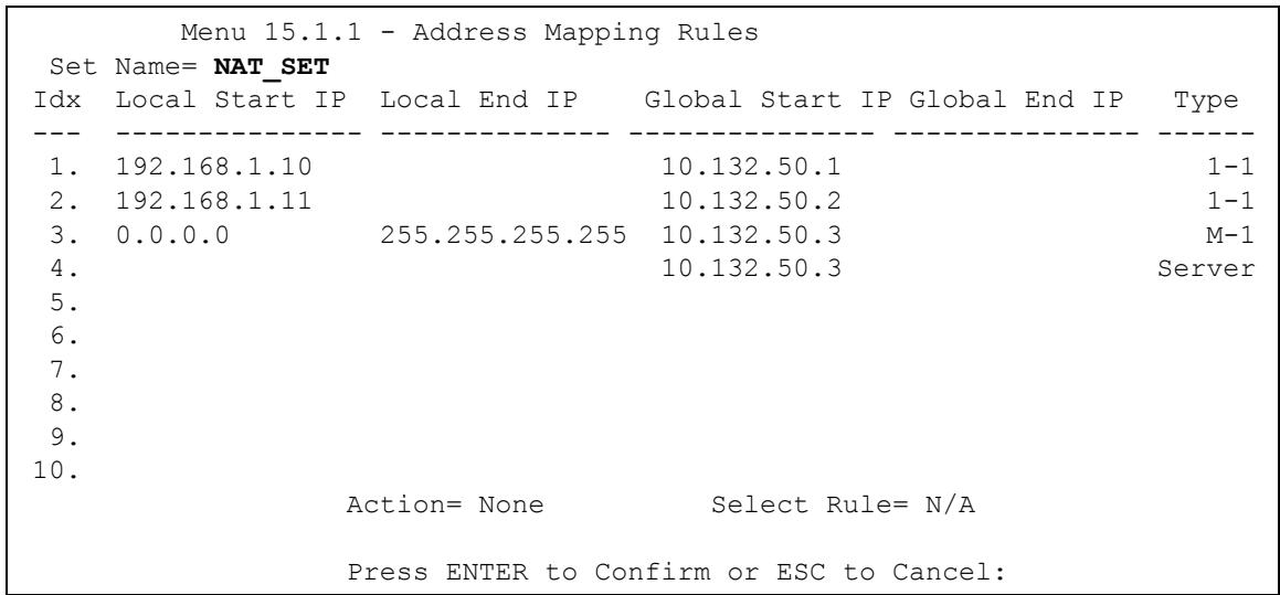 ZYXEL PRESTIGE 2302RL - Example 3: Multiple Public IP Addresses With Inside Servers - 3