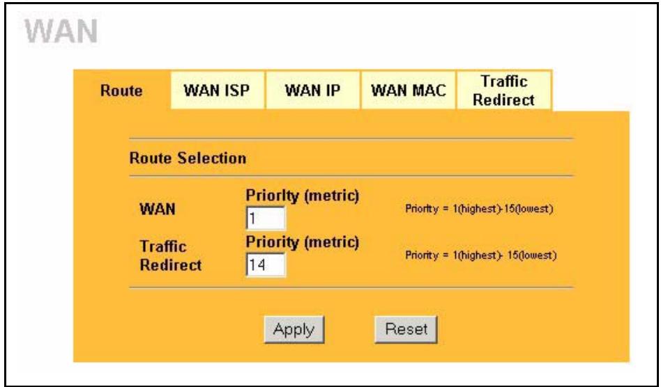 ZYXEL PRESTIGE 2302RL - Configuring Route - 1