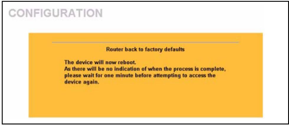 ZYXEL PRESTIGE 2302RL - Back to Factory Defaults - 1